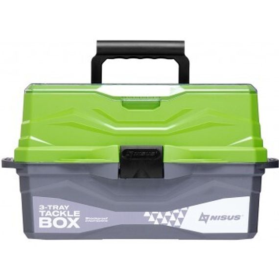 Ящик для снастей NISUS Tackle Box трехполочный зеленый (N-TB-3-G)