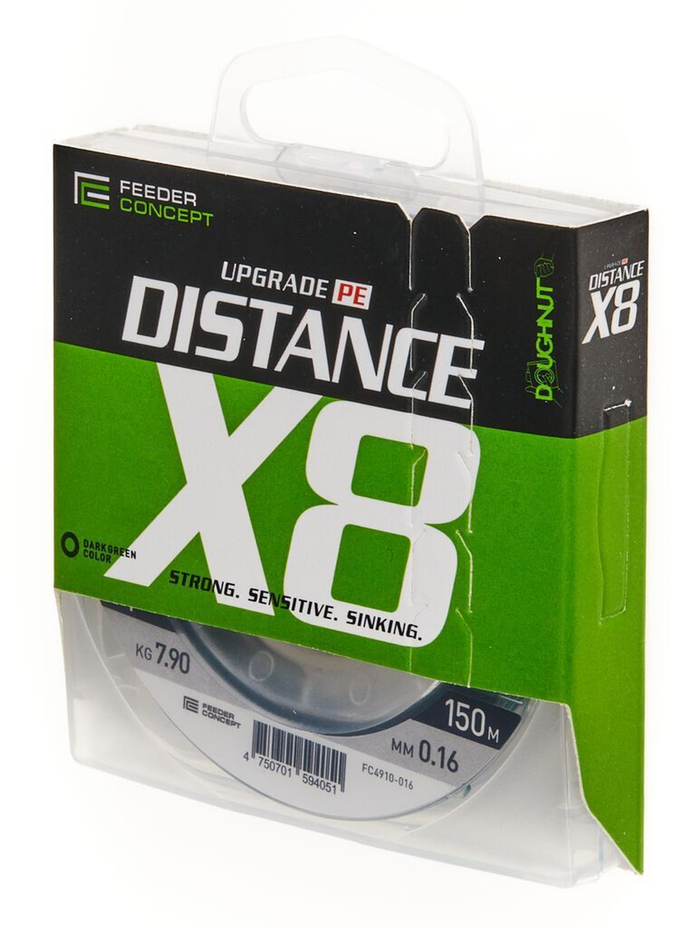 Шнур плетёный Feeder Concept Distance х8 BRAID Dark Green 150/018