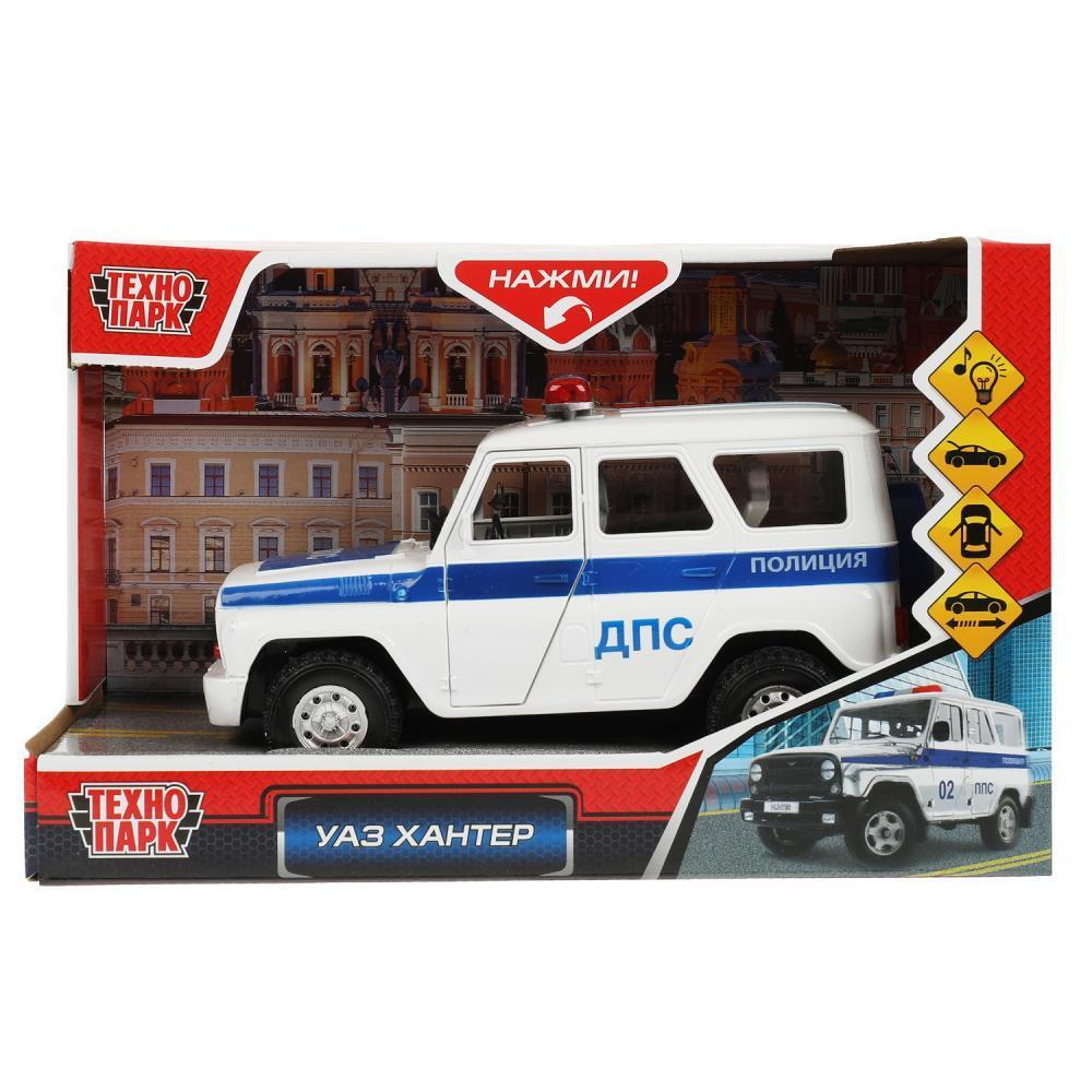 Модель ин. мет. "УАЗ Хантер - полиция ДПС" 19,5см. коробка A071-H11004-J006 (Технопарк)