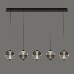 Подвесной светильник MD24022079-5B black/smoky