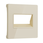 Накладка для двойной розетки Еthernet RJ-45 (айвори акрил)