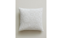Zara Home наволочка декоративная из хлопка, белый