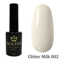 Гель-лак Moltini GLITTER MILK 002, 12 ml