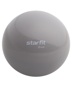 Медбол GB-703, 6 кг, тепло-серый пастель