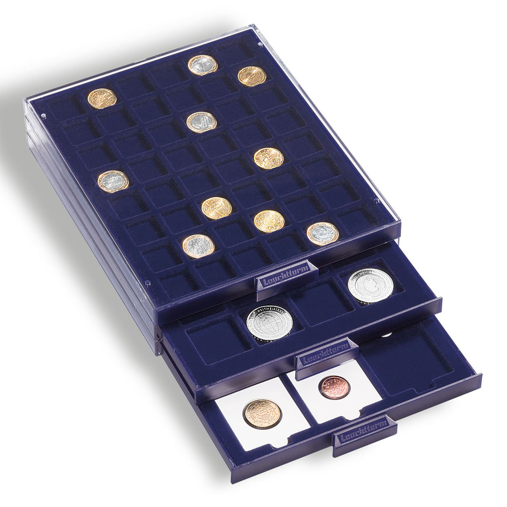 Leuchtturm SMART Coin Box (41x41mm) — Elegant and Secure Storage for Your Valuable Coins