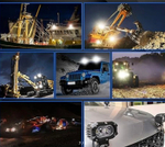 20W Б. Желтый / Светодиодная фара с линзой, двух режимная, белый + желтый, серия: Аврора, TG (за 1 шт.)