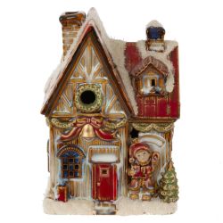 GAEM Фигурка декоративная с подсвет "Домик" (AAx2, н/п), L10,5 W8,5 H14,5 см