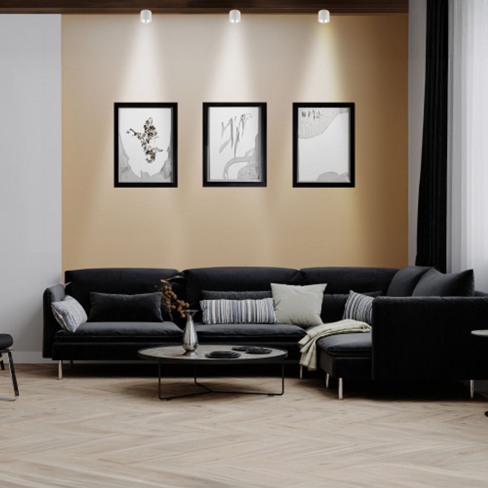 OL8 GX53 WH/SL Подсветка ЭРА Накладной под лампу Gx53, алюминий, цвет белый+серебро