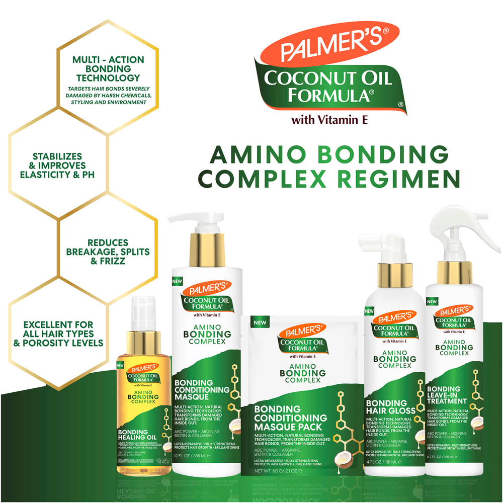 Palmer's, Coconut Oil Formula® с витамином E, связывающий комплекс с аминокислотами, связывающая маска-кондиционер, 355 мл (12 жидк. унц.)