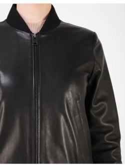 Кожаная куртка демисезонная бомбер