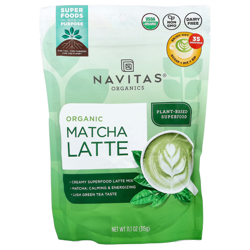 Navitas Organics, Органический латте матча, 315 г (11,1 унции)