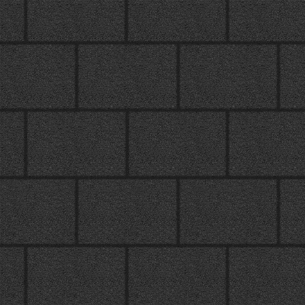 Тротуарная плитка ПРЯМОУГОЛЬНИК 300х200 мм - Гранит Черный