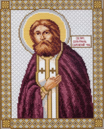 "Святой Серафим Саровский"-0728 канва с рисунком