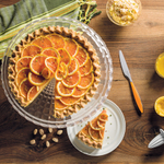 Блюдо для торта с крышкой, tiffany, ?36 см, серое