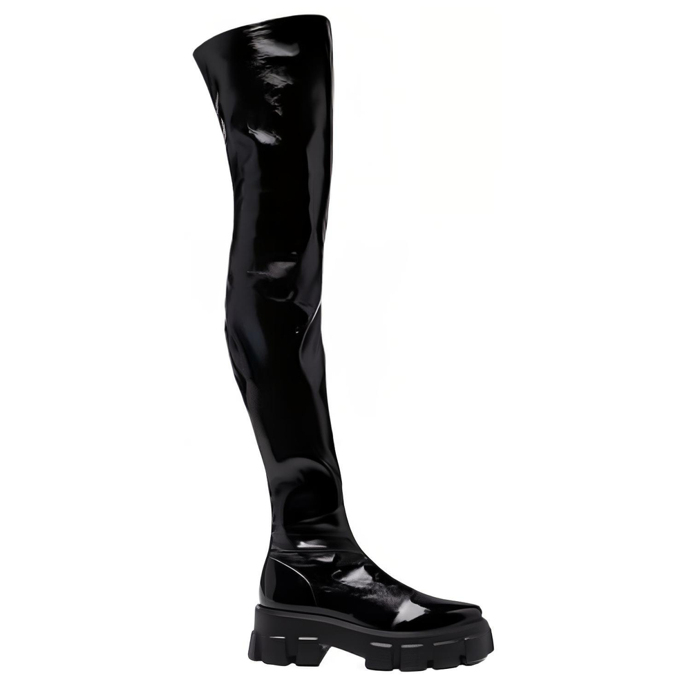 PRADA Over the knee Boots 6.5cm Women"s Black