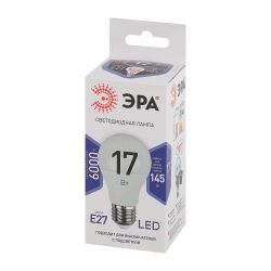 Лампа светодиодная ЭРА STD LED A60-17W-860-E27 E27 / Е27 17Вт груша холодный дневной свет | Лампы cветодиодные Груша (A)