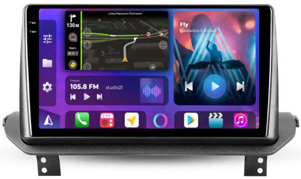 Магнитола Mitsubishi Outlander 4 2021+ (без штатного 360) - FarCar BM10-9617 монитор 10.36" QLED на Android 14, TS10, 4+32Гб, CarPlay, 4G SIM-слот