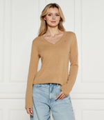 Шерстяной свитер Tommy Hilfiger - коричневый(WW0WW43505)