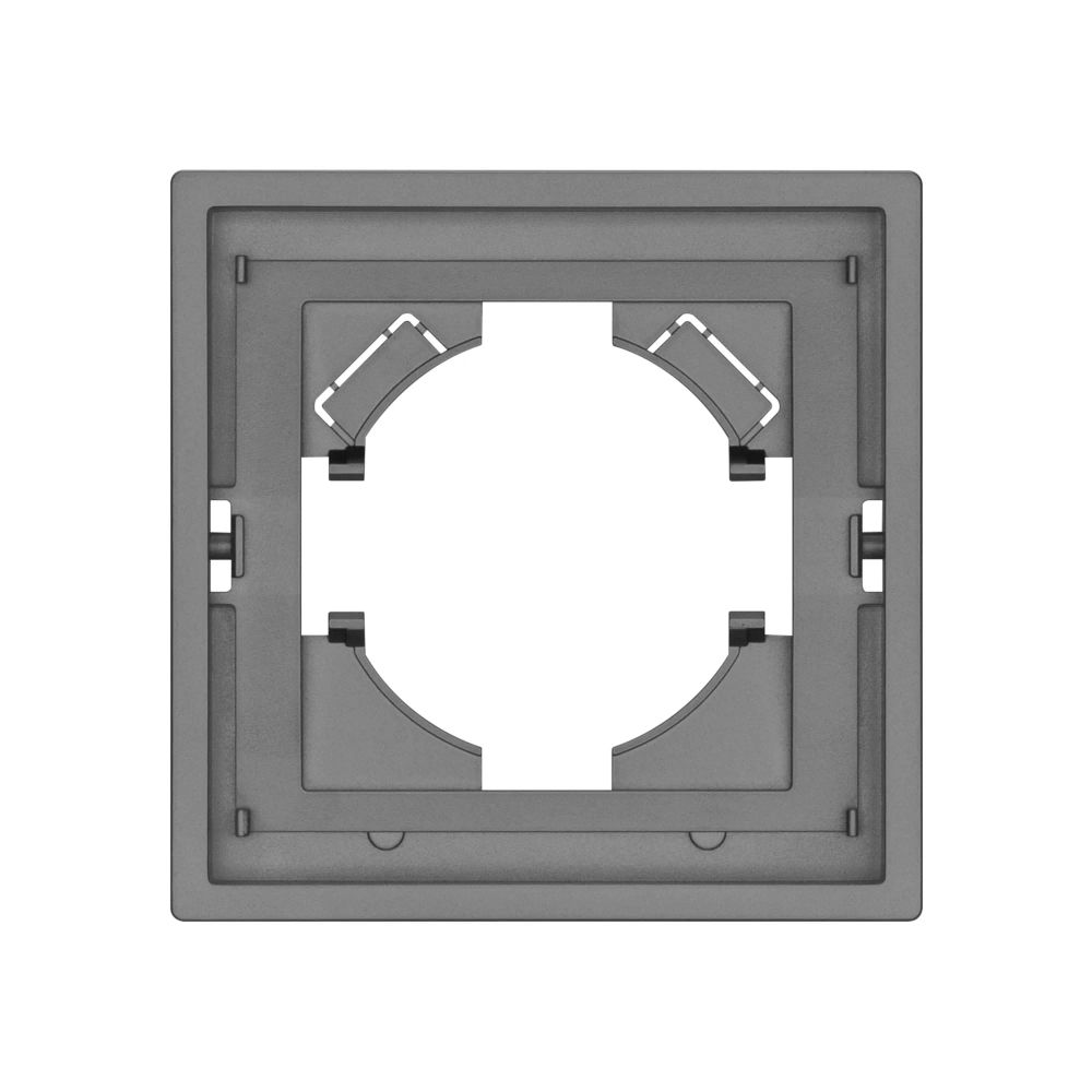 Рамка пластиковая FRM-TENDO-PL-1-GR (Arlight, Графитовый) 053837