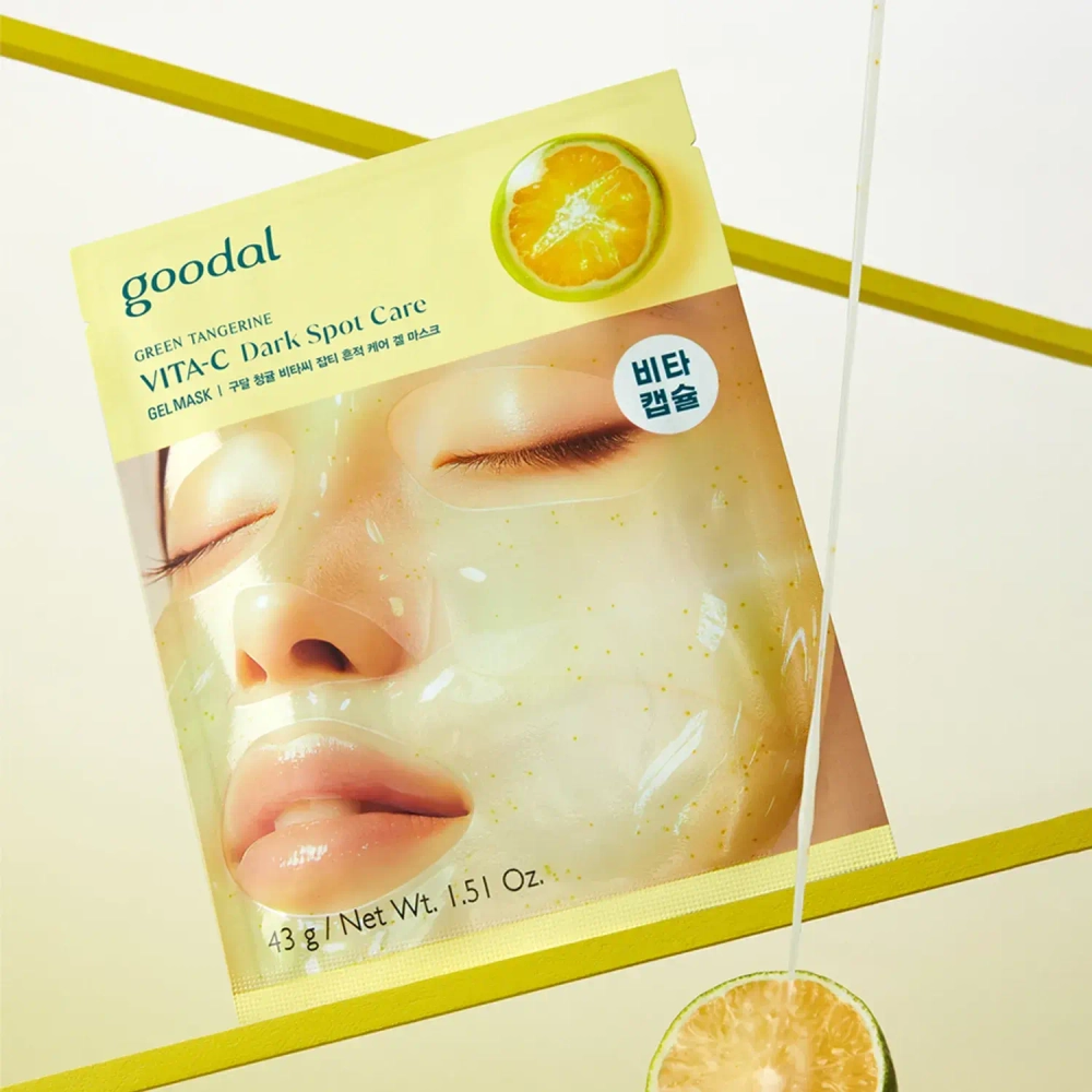Goodal Green Tangerine Vita C Dark Spot Care Gel Mask 1шт