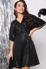 Платье "Блестящий дебют" (блэк) П7753 LT Collection