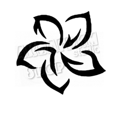 Трафарет для блеск тату "Цветок №5