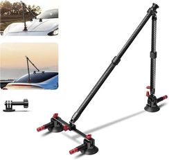 Комплект авто крепления Neewer с тройной присоской и карбоновый монопод для экшн-камер Insta 360