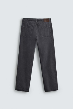 ZARA ДЖИНСЫ STRAIGHT FIT, СЕРО-СИНИЙ