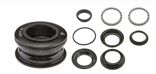 Детали рулевой колонки VP-A42E 1-1/8" безрезьбовая  чёрная, арт.170079