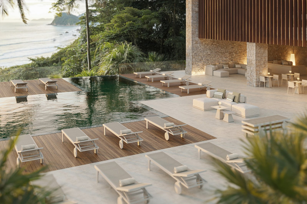 Лежак пластиковый Vondom Gatsby Basic, тортора