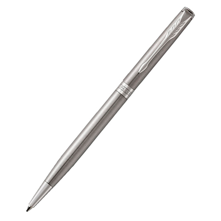 Parker Sonnet Core - Stainless Steel GT SLIM, шариковая ручка, M, BL