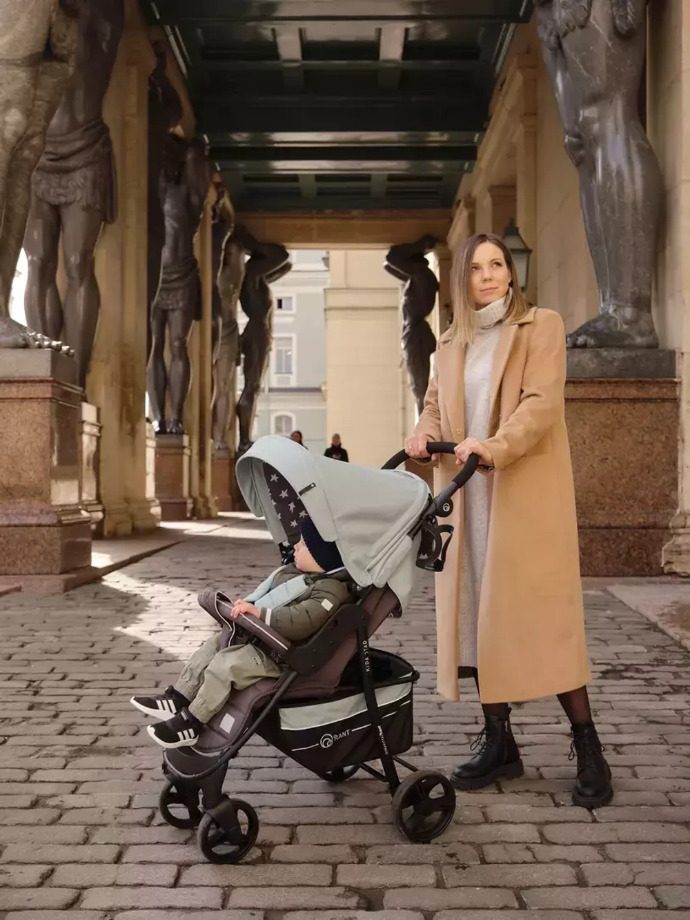 Коляска детская "KIRA STAR" RA055 Ocean Green 2022