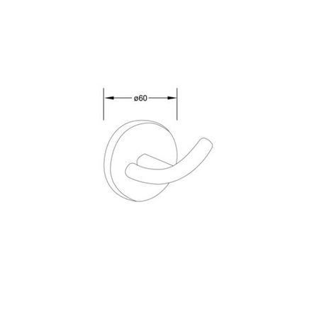 Крючок для полотенца Steinberg Серия 650, из латуни, хром 650 2400