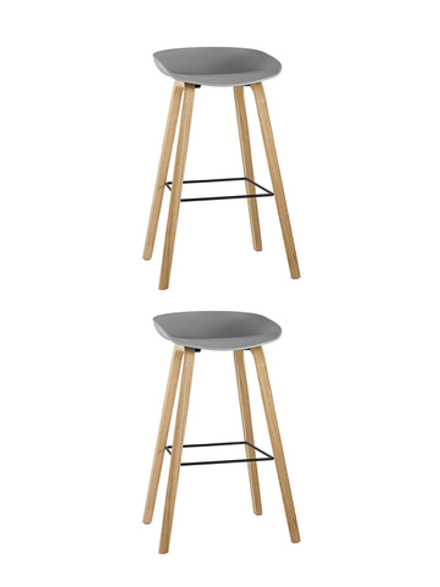 Стул барный LIBRA СЕРЫЙ 2 шт