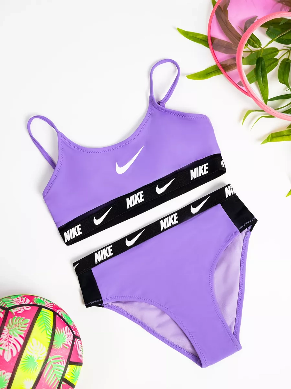 купальник раздельный с топом спортивный для бассейна