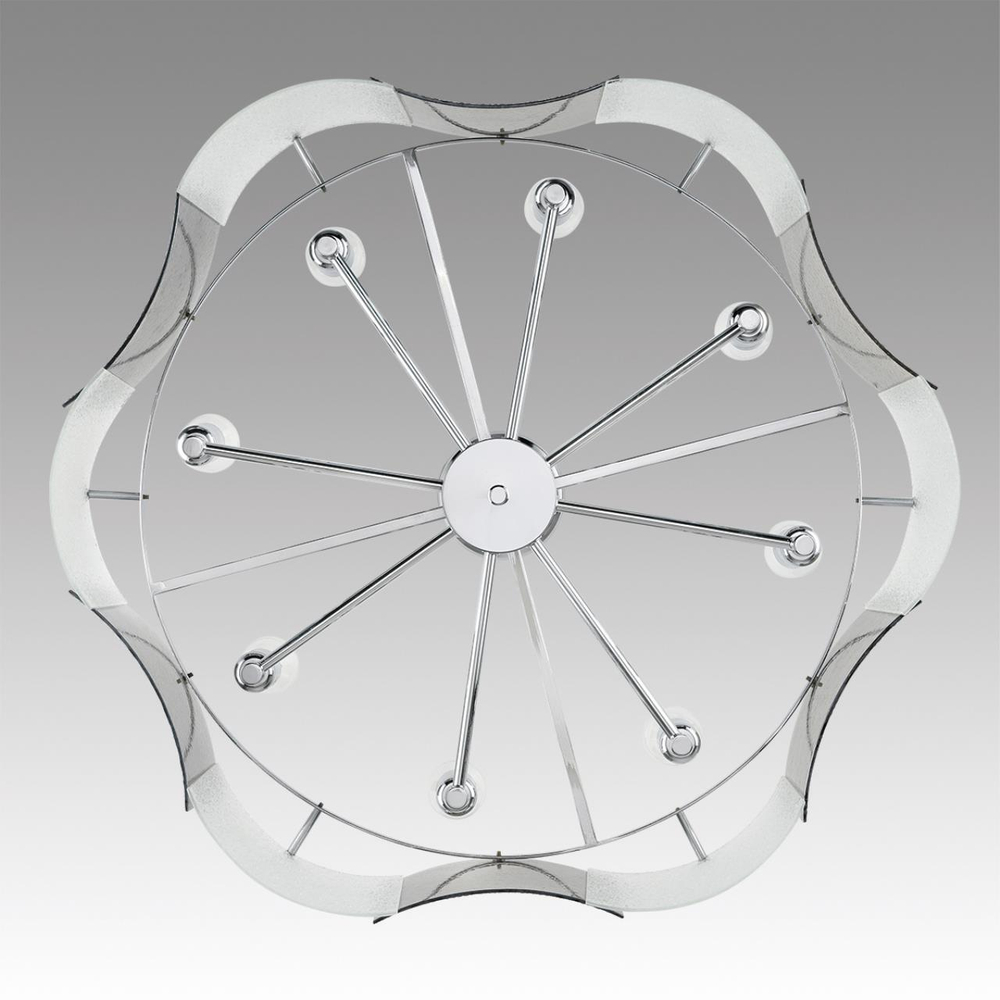 6594/8 MODERNI LN25 148 хром/тонированное стекло, металл/стекло Люстра подвесная E14 8*40W 220V DANDY