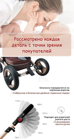 Коляска-трансформер 2 в 1 Wisesonle-Q3 цвета