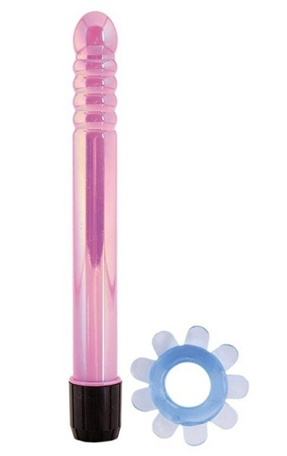 Фиолетовый мультискоростной вибромассажер с рельефной головкой