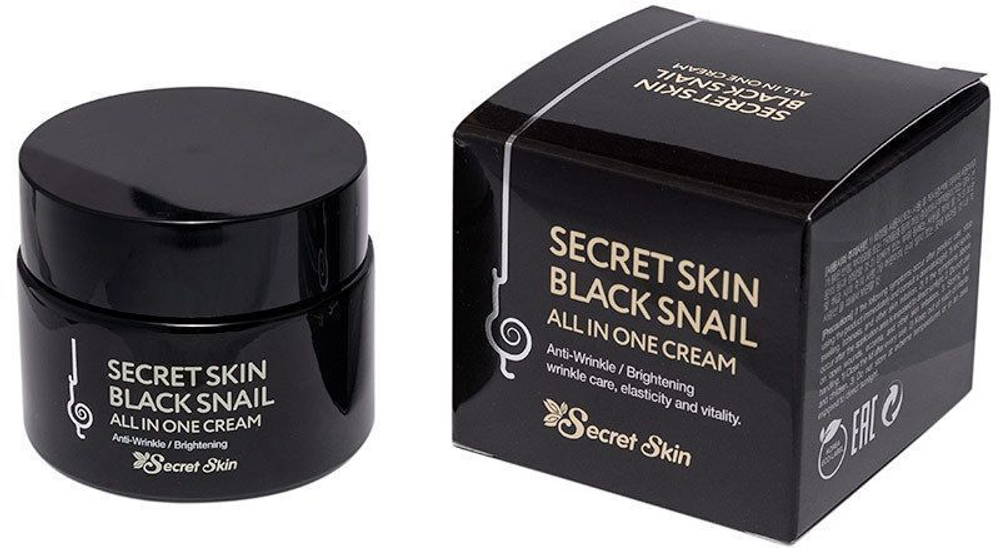 Крем для лица SECRETSKIN BLACK SNAIL ALL IN ONE CREAM 50гр. Страна производитель: Корея (Уход за лицом)