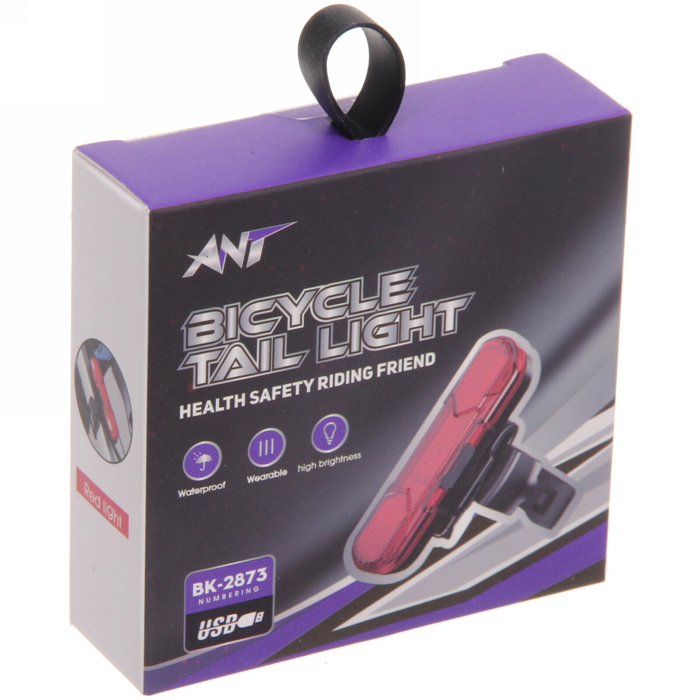 Фонарь велосипедный, задний Ant BK-2873