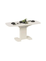 Стол кухонный Белый глянец 130х80х75 см