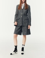 Блузка из хлопкового поплина с имитацией жемчуга от CHANEL