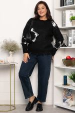 Свитер рваный Наиль (черный) Б14419-13М LT Collection