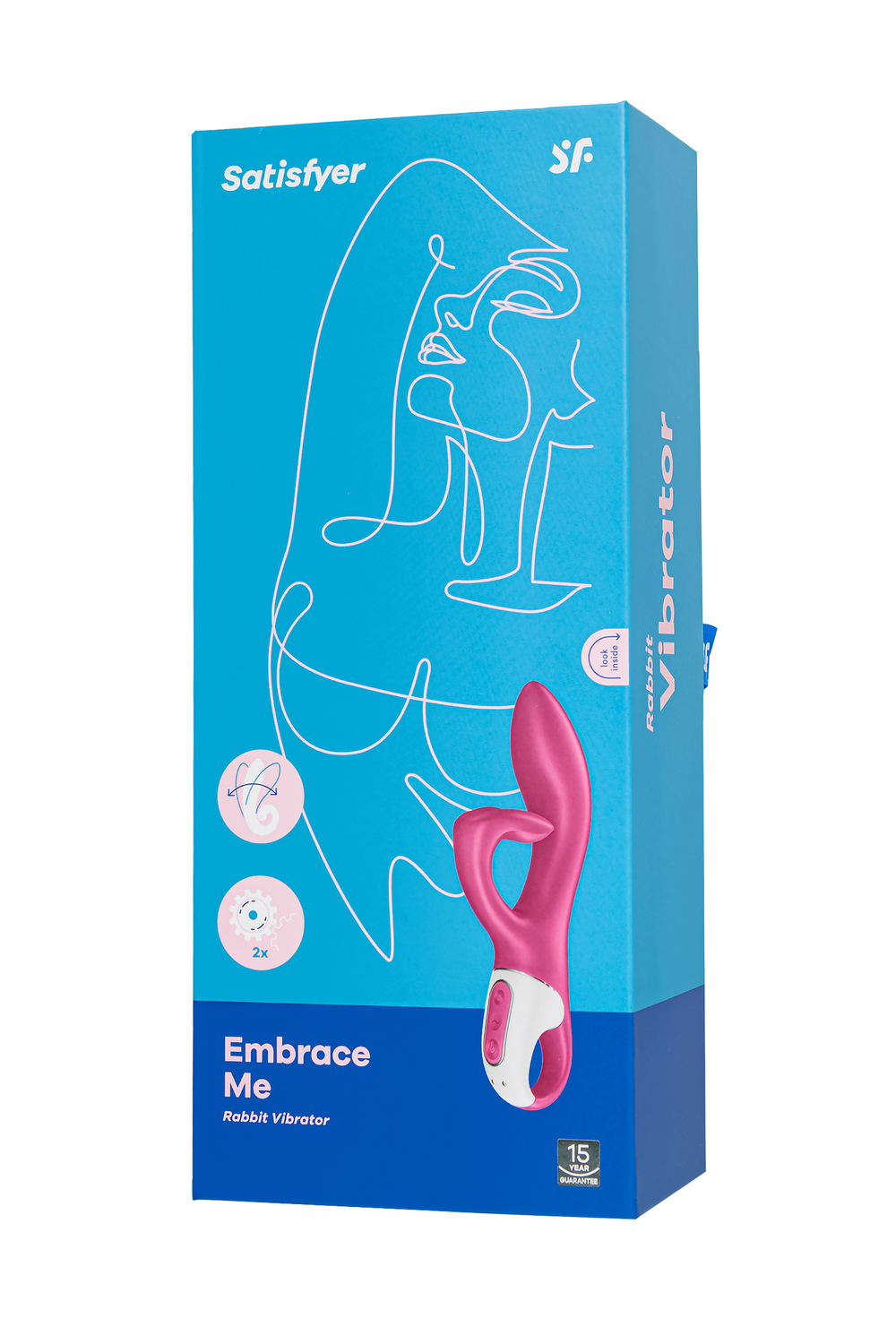 Нереалистичный вибратор Satisfyer Embrace me, красный