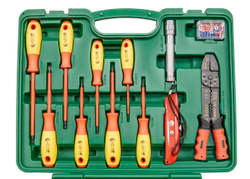 Набор инструмента электрика (21 предмет) СТАНКОИМПОРТ НАБЭ.13.23.21