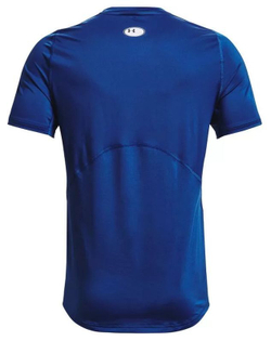Мужская теннисная футболка Under Armour Men's HeatGear Armour Fitted Short Sleeve M - tech blue/white