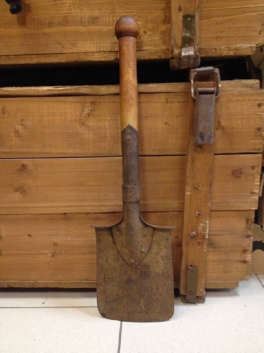 Лопата малая пехотная 1941 г.в. с клеймом З.Б.