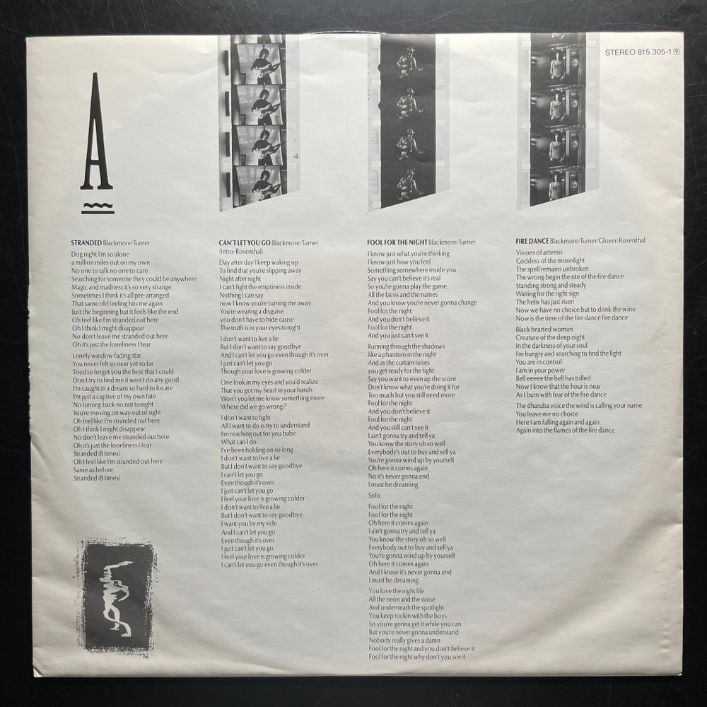 Rainbow - Bent Out Of Shape (Германия 1983г.)