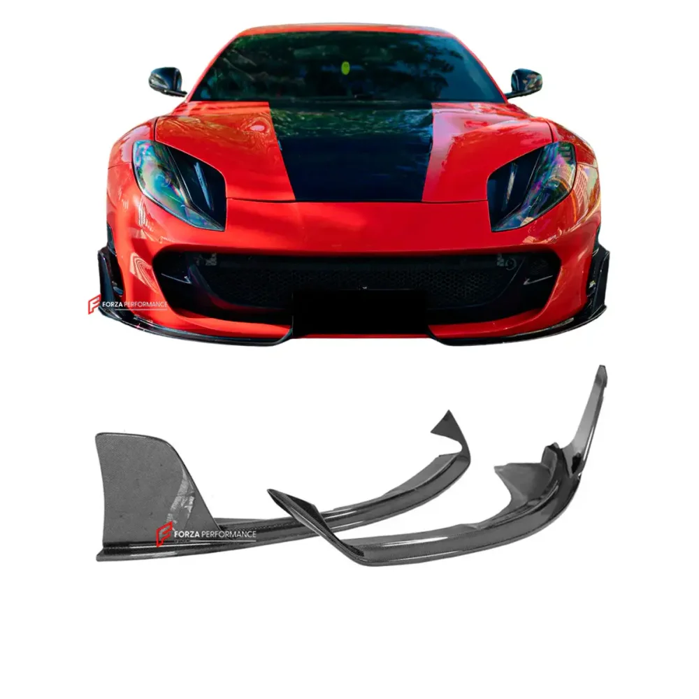 Карбоновая губа переднего бампера для Ferrari 812 Superfast GTS 2017-2024 Феррари