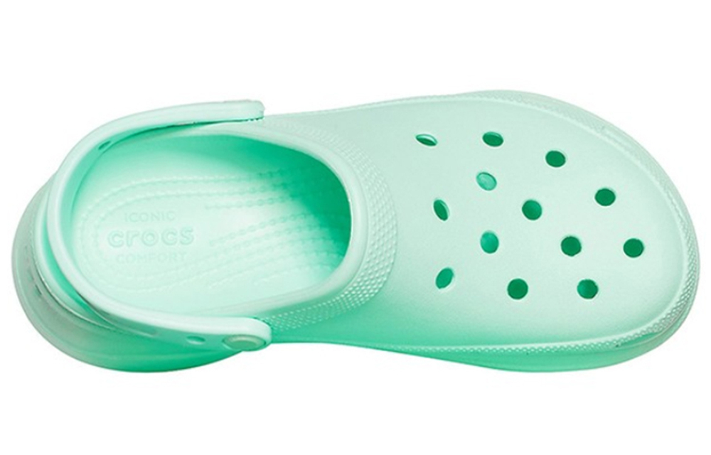 Crocs Classic clog sports thick-soled hole shoes women's mint green